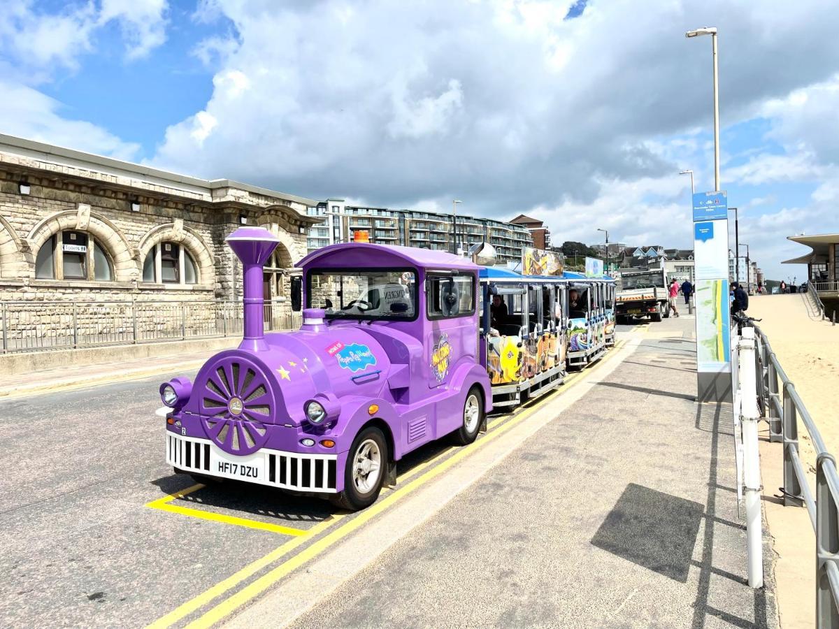 Sea View Family Stay By Beach Gym & Parking Bournemouth Kültér fotó